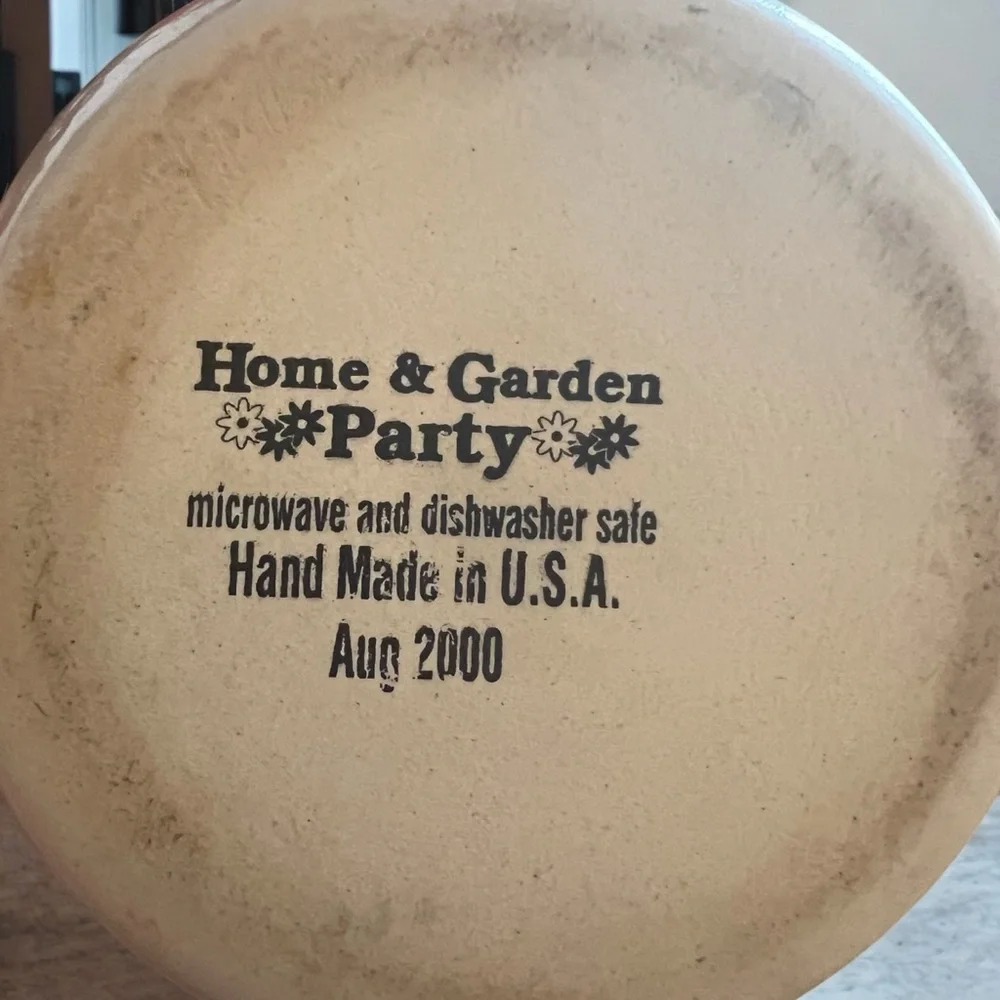 EUC~ 2000 Home & Garden Party Stoneware Birdhouse Utensil Holder USA Vintage